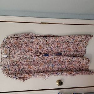 KONA SOL 3XL COVER UP WITH TIE FRONT.